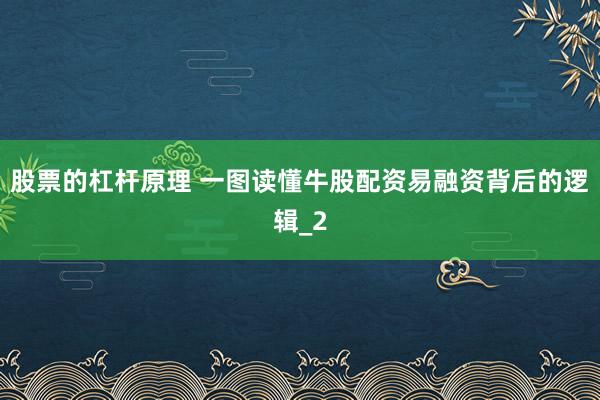 股票的杠杆原理 一图读懂牛股配资易融资背后的逻辑_2