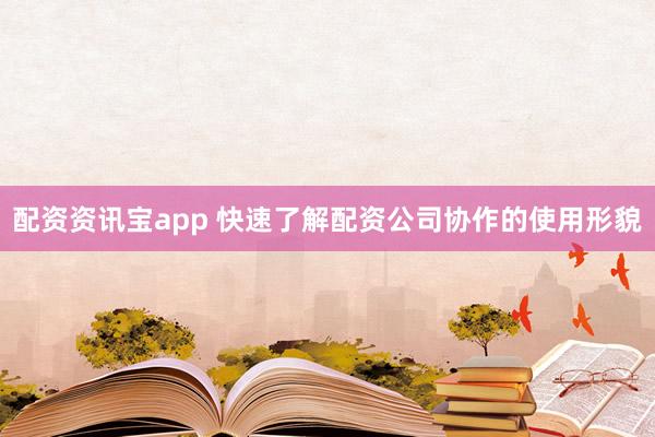 配资资讯宝app 快速了解配资公司协作的使用形貌