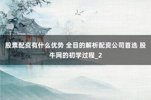 股票配资有什么优势 全目的解析配资公司首选 股牛网的初学过程_2